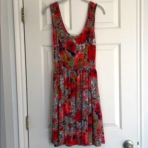 Annabella Red Floral Dress